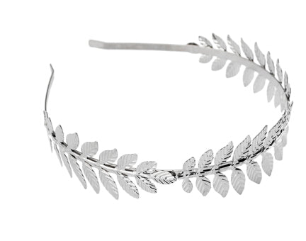 Ancient Goddess Metal Laurel Leaf Tiaras Forehead Jewelry Party Hair Accessory, inspired by ancient goddess aesthetics, this exquisite metal laurel leaf tiara