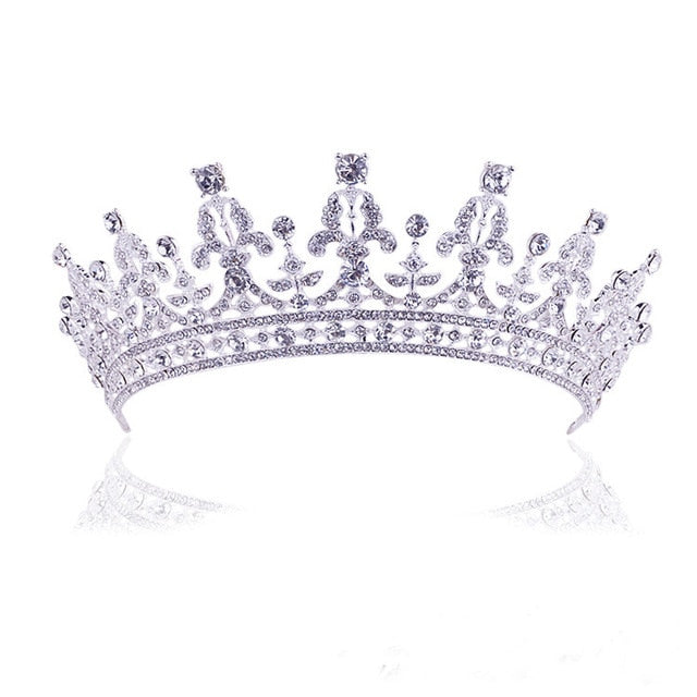 Crystal Wedding Tiara Bridal Rhinestone Crown Hair Accessory, Elevate your special occasions with our exquisite crystal tiara princess crowns, fit for royalty