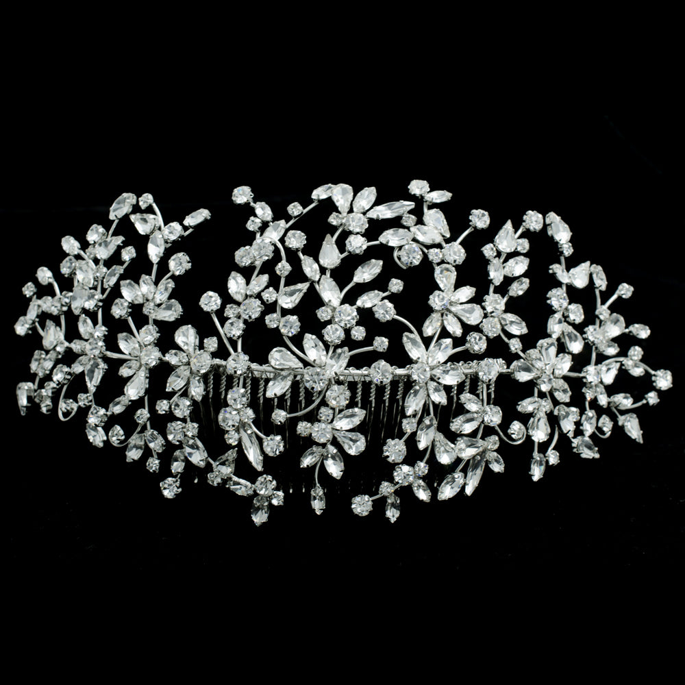 Bridal Headpiece Crystal Rhinestone Wedding Headband Hair Accessory, a classical crystal wedding day bridal headpiece, bendable to fit, a keepsake from your special day.